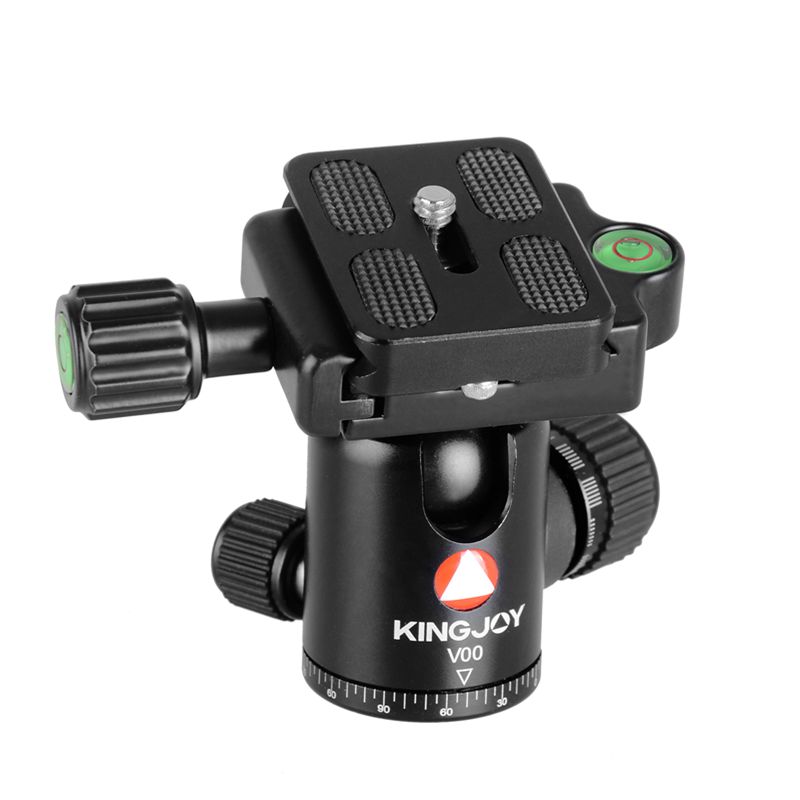 KINGJOY เครื่องจักรกลซีเอ็นซีกล้องพาโนรามาหัวบอลขาตั้งกล้องสำหรับกล้อง